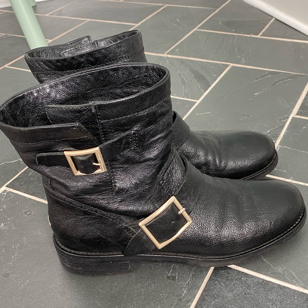 Jimmy Choo Womens Youth Moto Boots size 39
